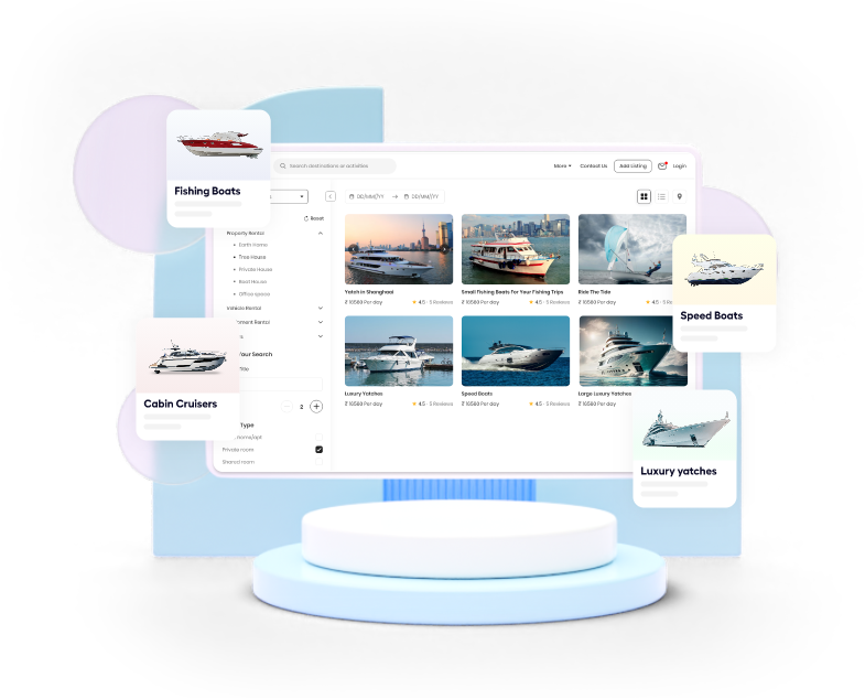 QMarket’s Boat Rental Software