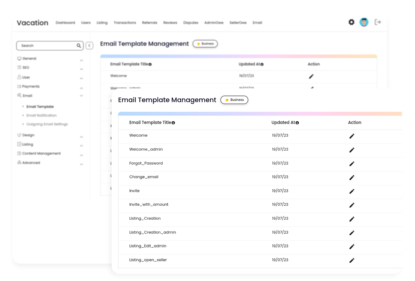  Email Templates in Vacation Rental Software