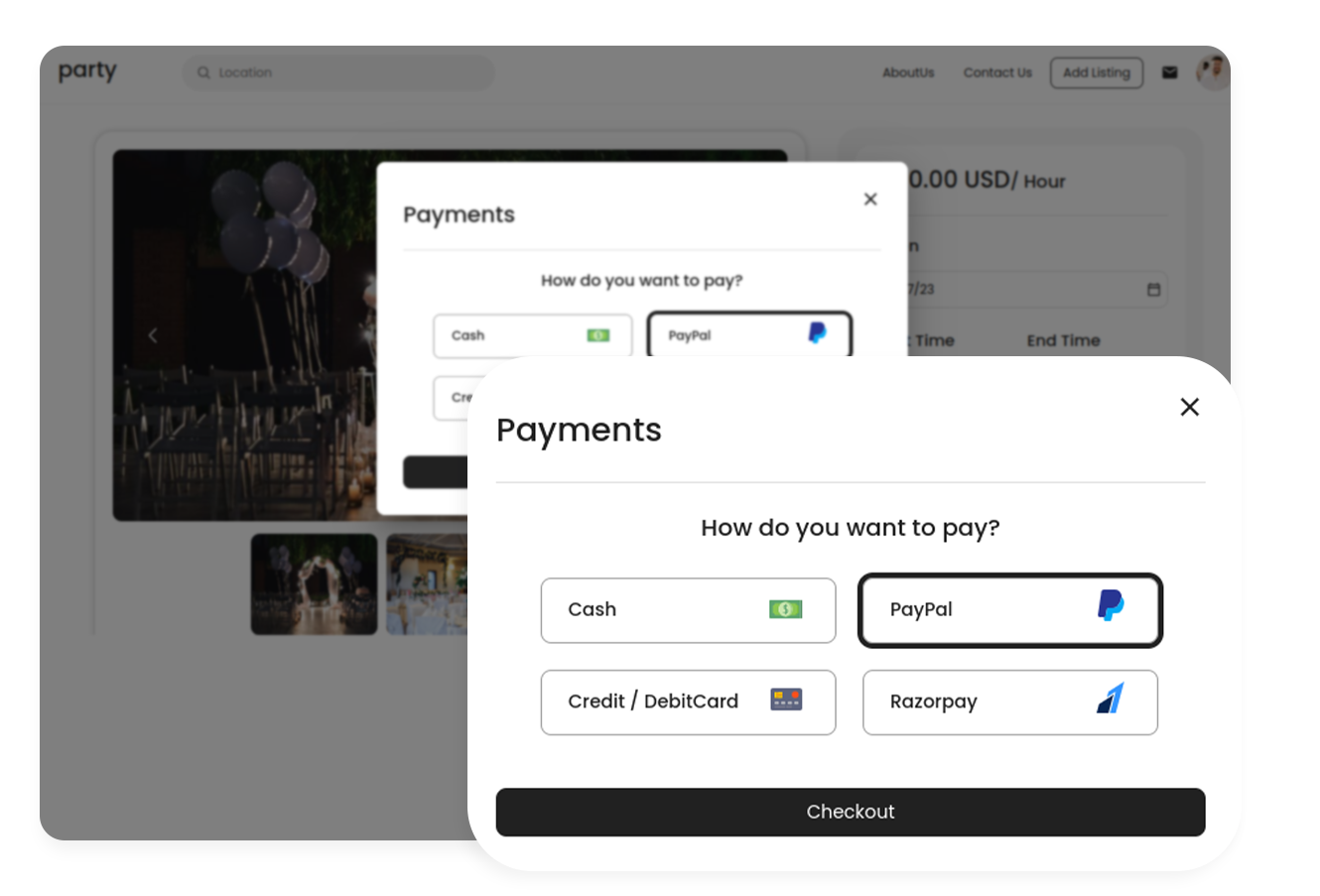 Payment Processing In Party Rental Business Software